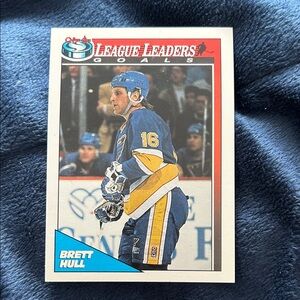 Brett Hull League Leaders Hockey Card